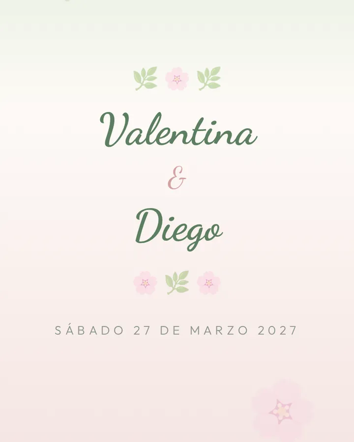 Portada del estilo Jardín abierta en el celular