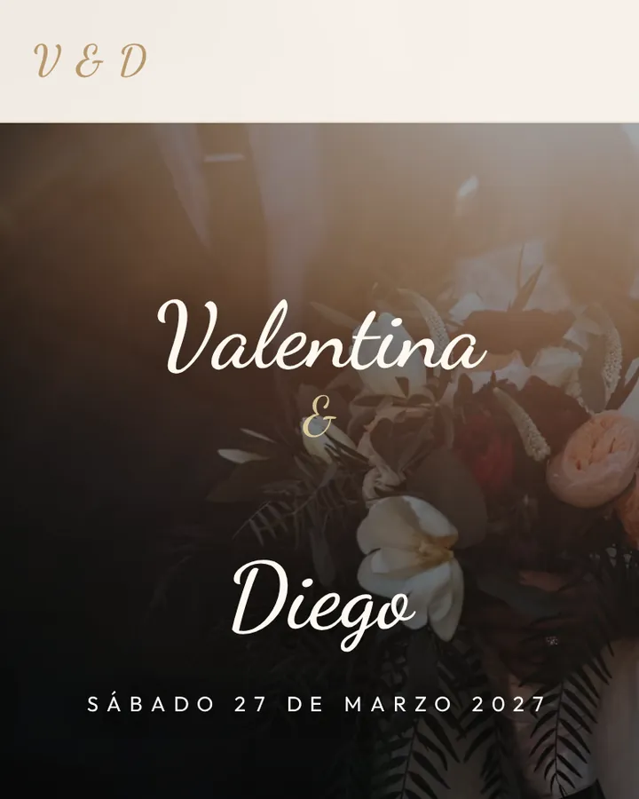 Portada del estilo Romántico abierta en el celular